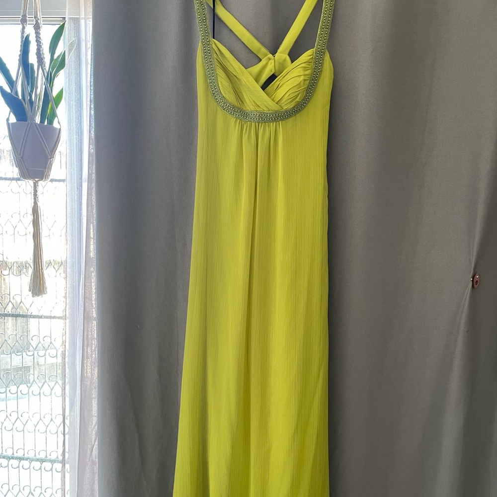 Lime Green Sleeveless Dress